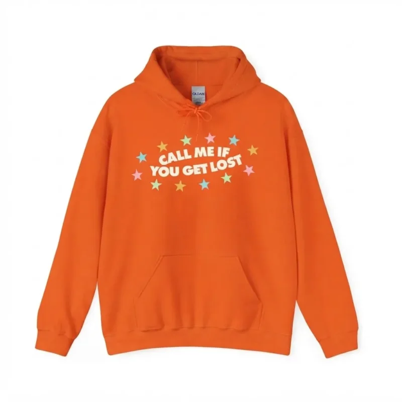 Orange Call Me If You Get Lost Hoodie
