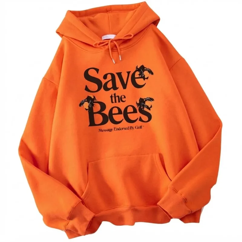 Save The Bees Orange Hoodie